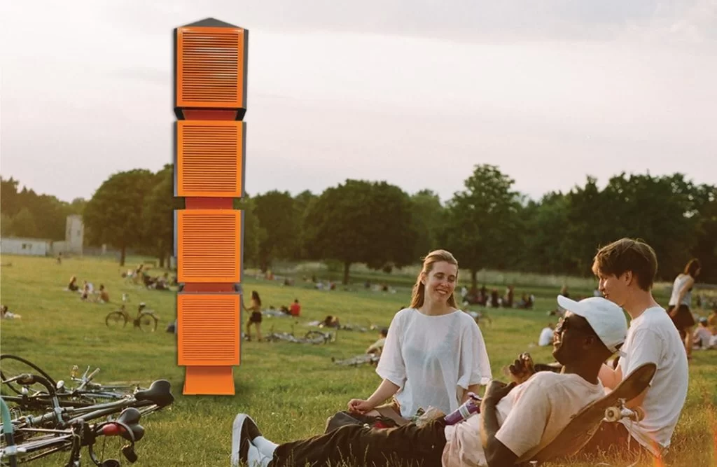 Prana Air outdoor air purifier at parks