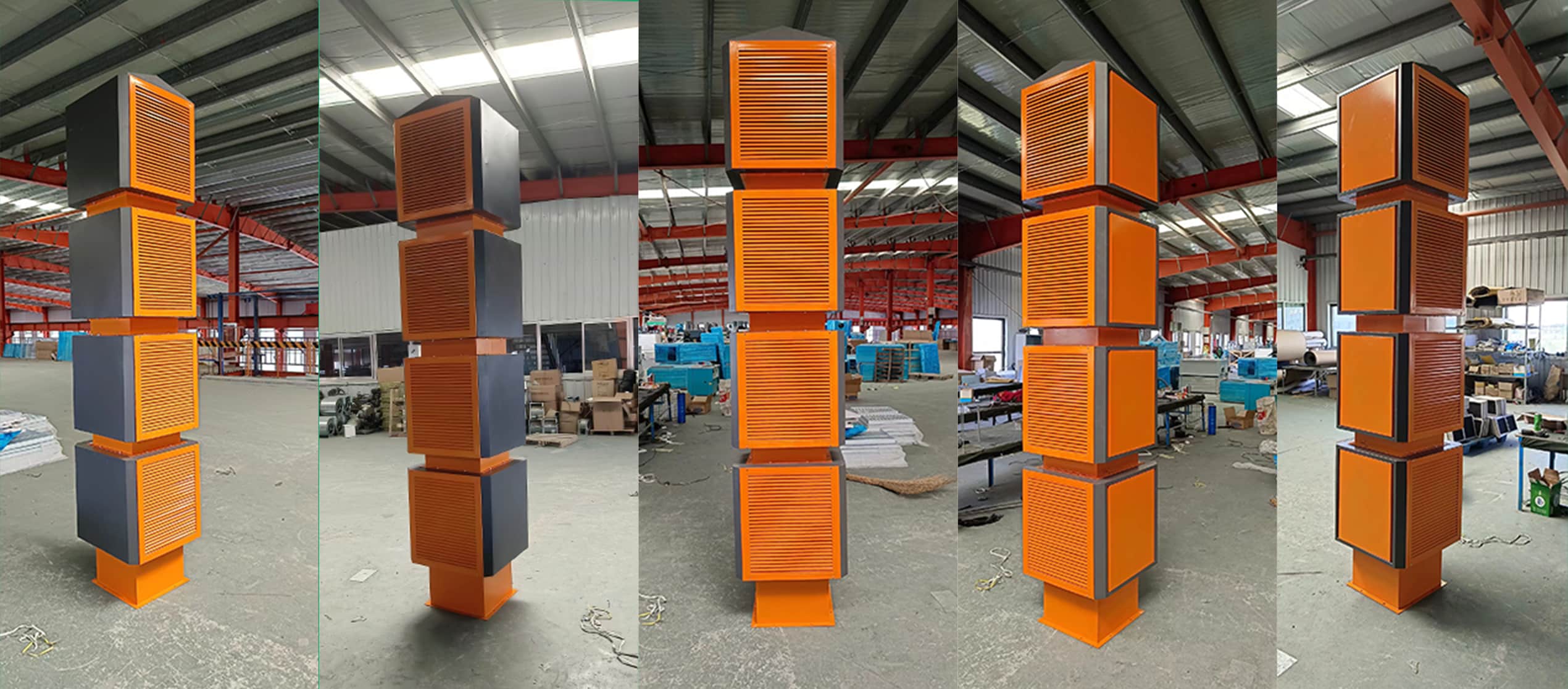 prana air outdoor air purifier in manufacturing site