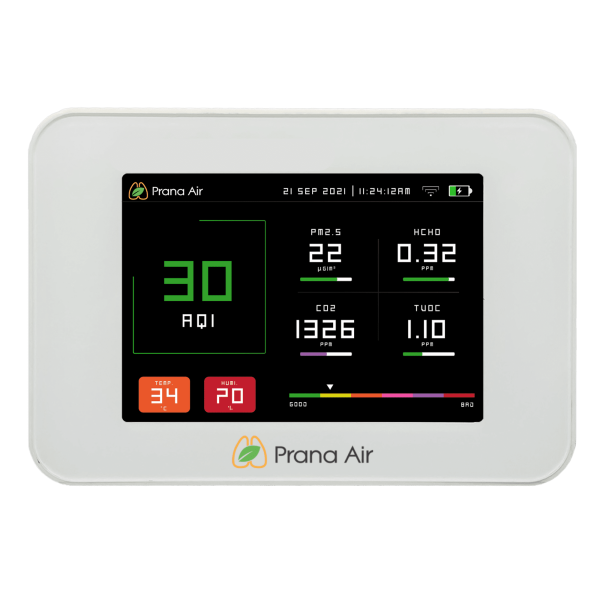 prana air cair indoor air quality monitor device