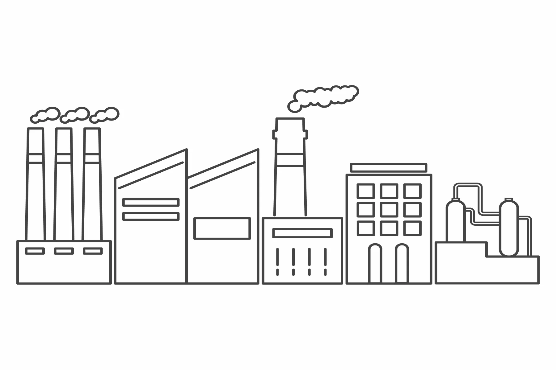 co from Industries working at high temperatures and using carbon compounds as raw products.