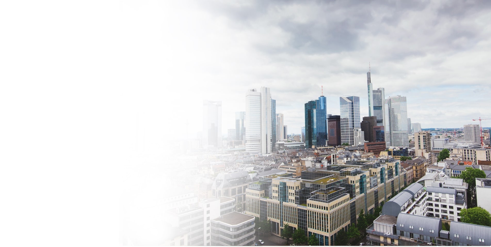 Real estate cityscape with modern buildings