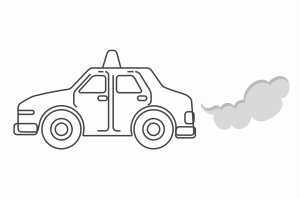 Carbon monoxide (CO) from vehicle pollution