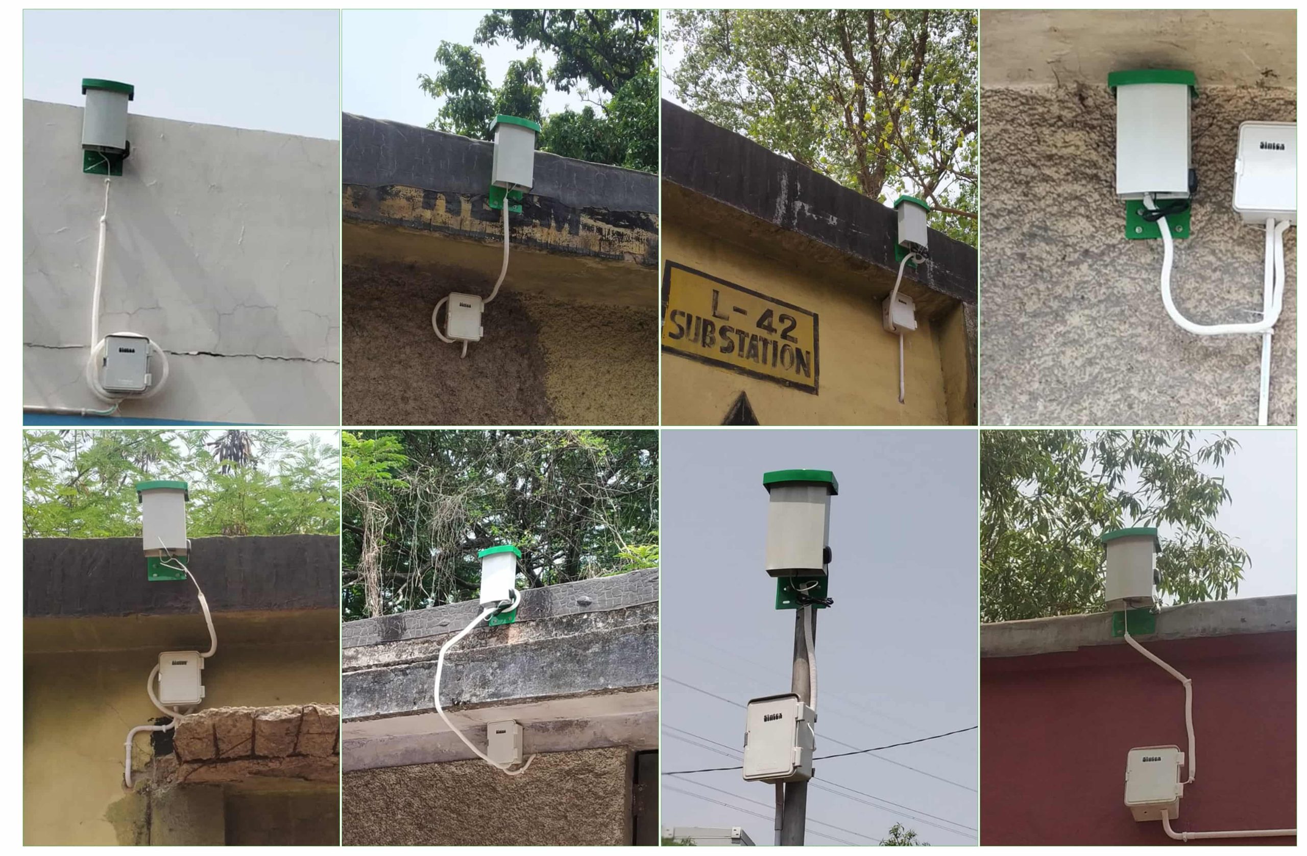 air quality monitoring collage
