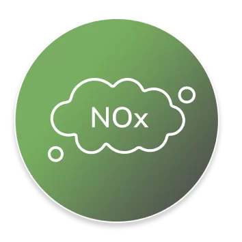 NOx pollutant icon