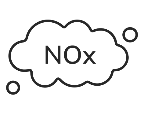 NOx pollutant in parking spaces