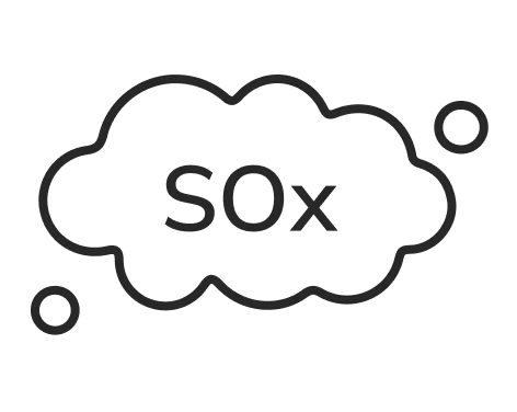 SOx pollutant in parking spaces