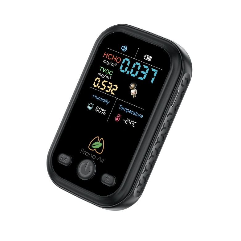 prana air tvoc odor monitor sideview