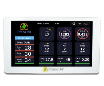prana air sensible plus air quality monitor indoor