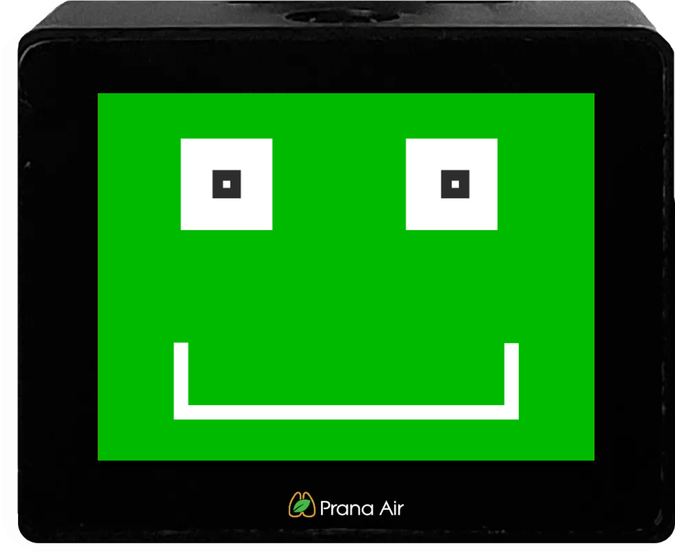 prana air co2 monitor face screen