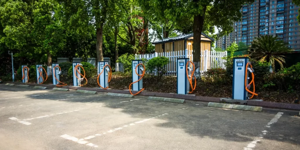 estação de carregamento de veículos elétricos na Índia