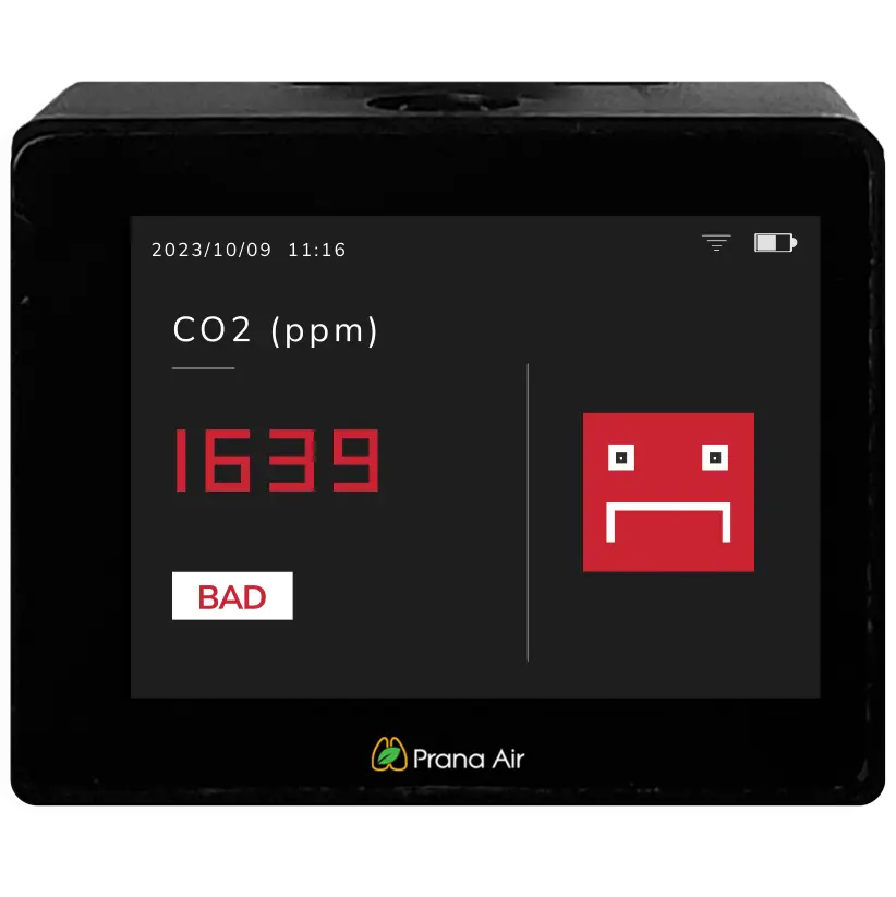 prana air पॉकेट CO2 मॉनिटर