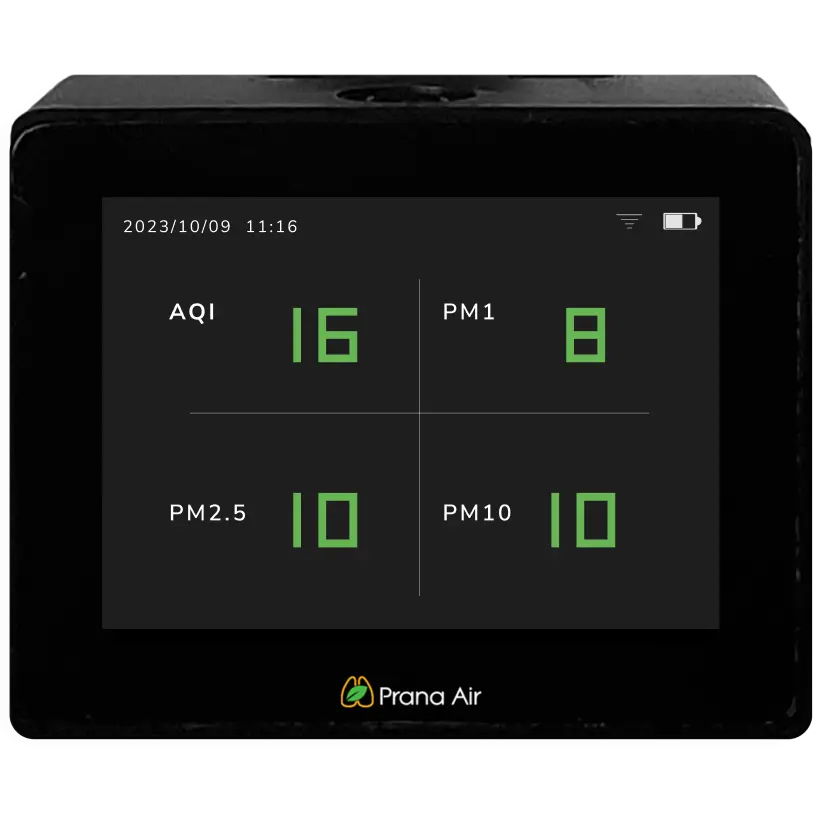 prana air पॉकेट pm2.5 मॉनिटर