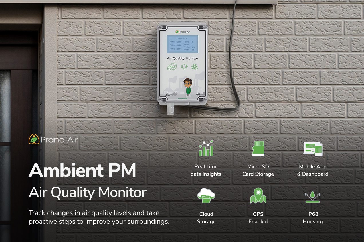 Prana Air's Ambient PM outdoor Air quality monitor