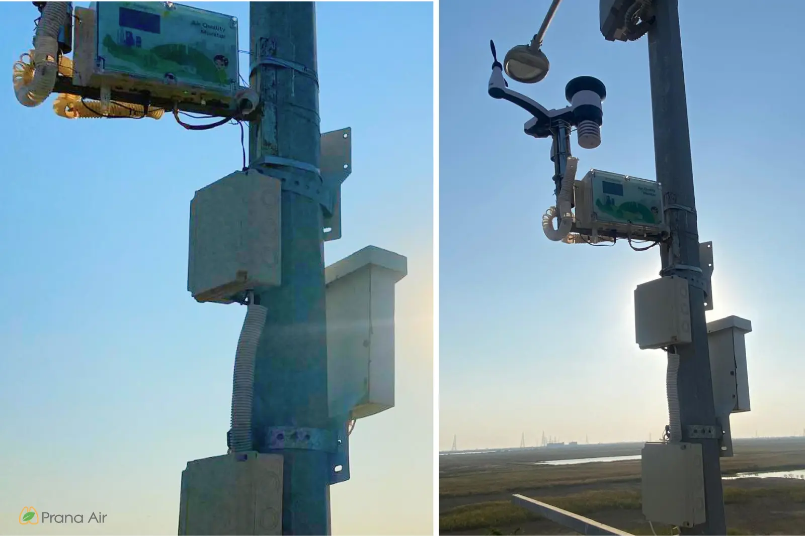 prana air monitor installed at the Lodha Construction sites