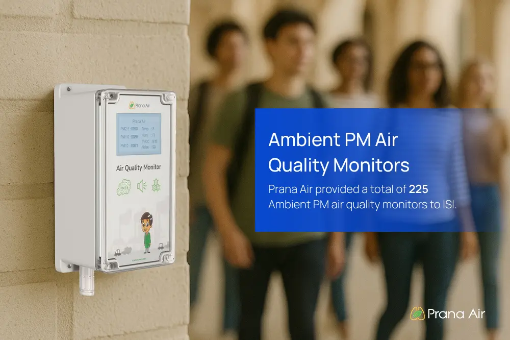 Ambient PM monitor of Prana Air installed